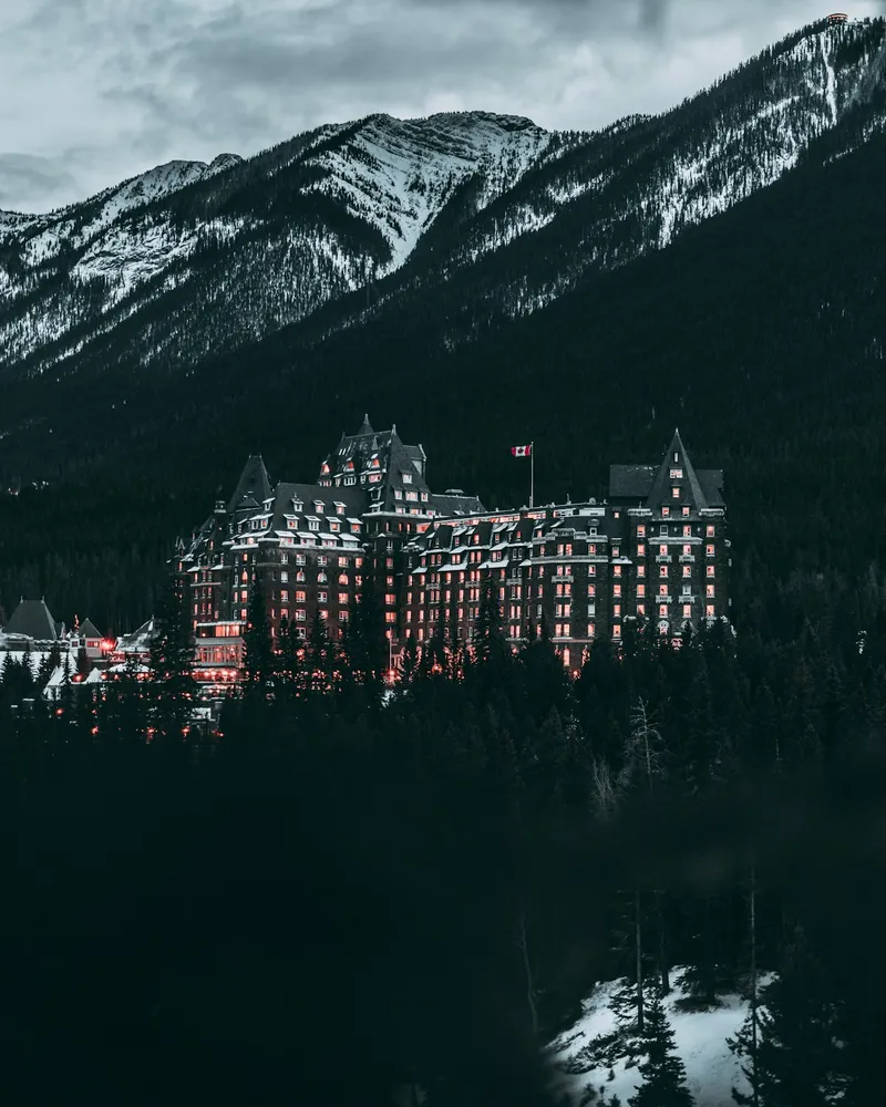 Fairmont Banff Springs surrounded by pristine wilderness